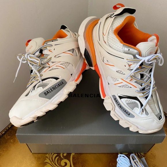 NEW Balenciaga Track White Orange - Picture 6 of 8